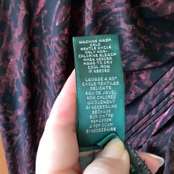 Ralph Lauren Faux Wrap Dress Size 10 - Picture 5 of 5